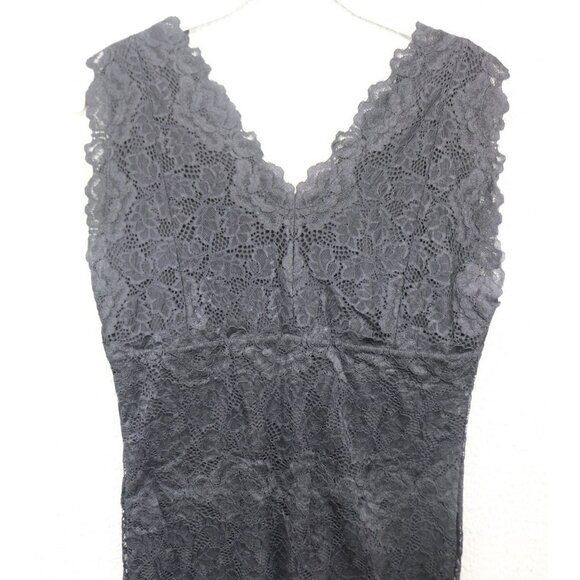 INC International Black Babydoll Lace Tank Top-Size Large-Whimsigoth-Goth - Picture 8 of 10